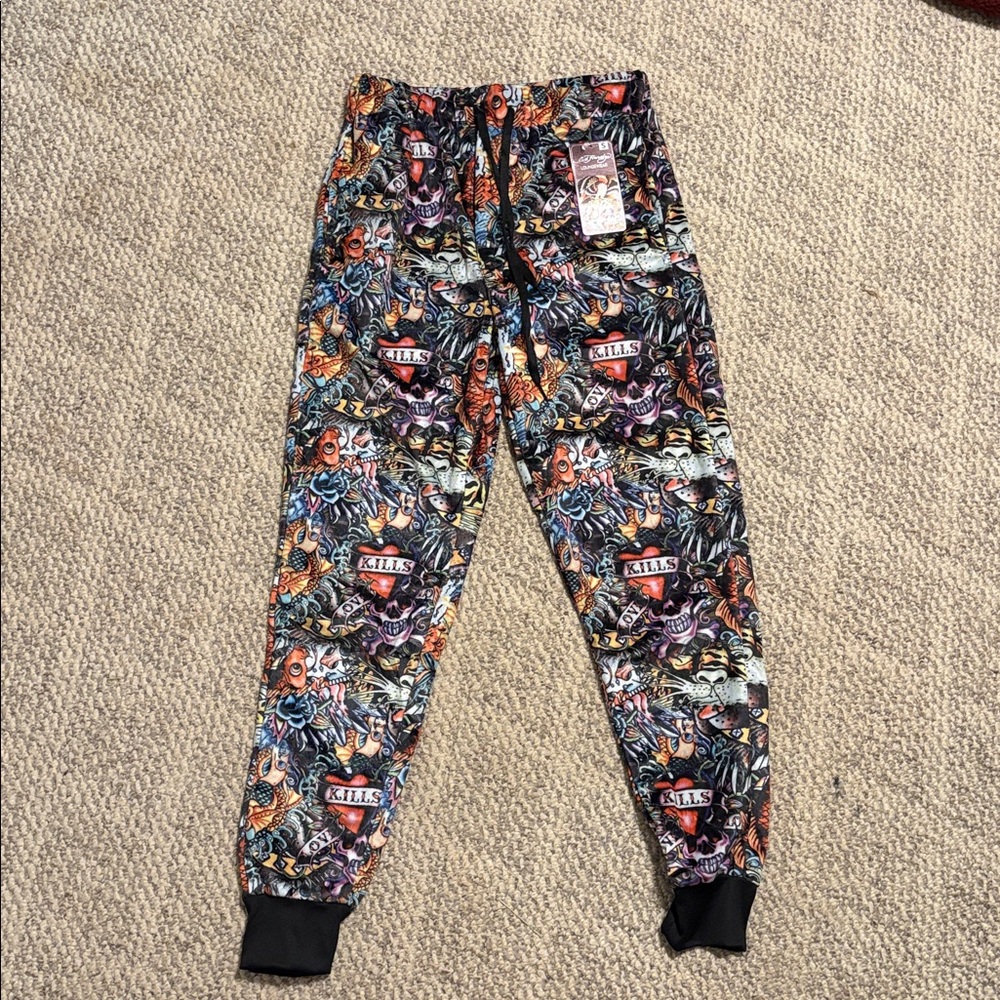Ed Hardy - Men's Joggers - Tattoo Design Love Kills Slowly - Size S
